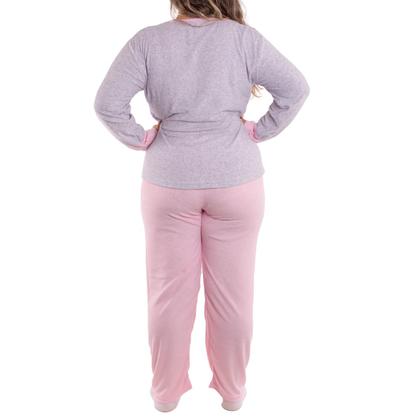 Imagem de Pijama feminino de inverno plush PLUS SIZE SOPHIA Victory