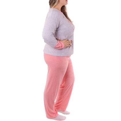 Imagem de Pijama feminino de inverno plush PLUS SIZE SOPHIA Victory