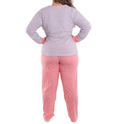Imagem de Pijama feminino de inverno plush PLUS SIZE SOPHIA Victory