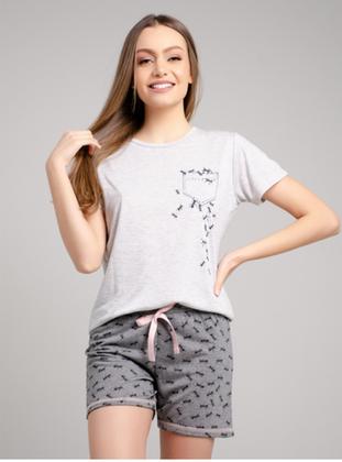 Imagem de Pijama feminino de manga curta forminga