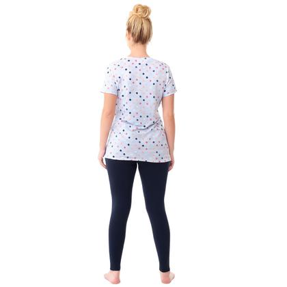 Imagem de Pijama Feminino Manga Curta E Calça Legging Zee Rucci