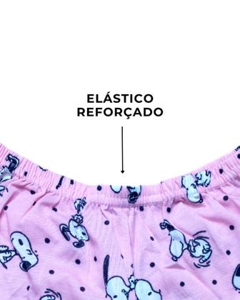 Imagem de Pijama Feminino Plus Size Adulto Personagem Baby Dool Regata Shorts Curto Macio Confortável