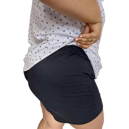 Imagem de Pijama Feminino Plus Size  algodão Short, Regata Bata