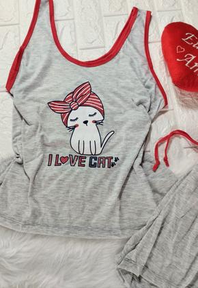 Imagem de Pijama Feminino Plus Size BermuDoll Regatinha