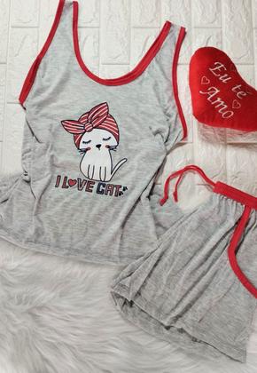 Imagem de Pijama Feminino Plus Size BermuDoll Regatinha