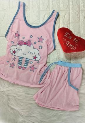 Imagem de Pijama Feminino Plus Size BermuDoll Regatinha
