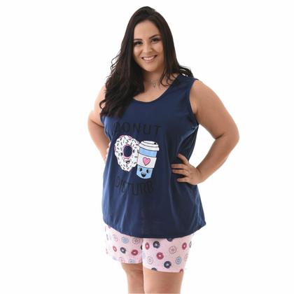 Imagem de Pijama Feminino Plus Size Regata Verão