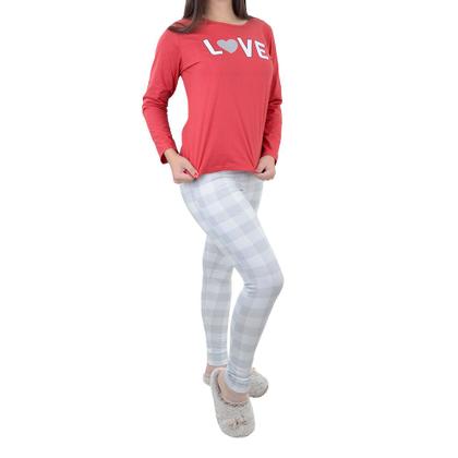 Imagem de Pijama Feminino Toy Box Love Vermelho - 730T