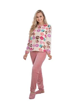 Imagem de Pijama Flanelado de FLEECE MASCULINO FEMININO Inverno Soft Veludo 