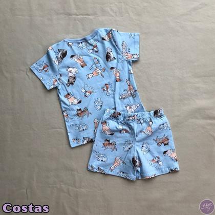 Imagem de Pijama Infantil Camiseta e Bermuda 85455 - Malwee Carinhoso