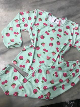Imagem de Pijama Infantil com Manga Longa e Calça Em Malha Suede Estampado