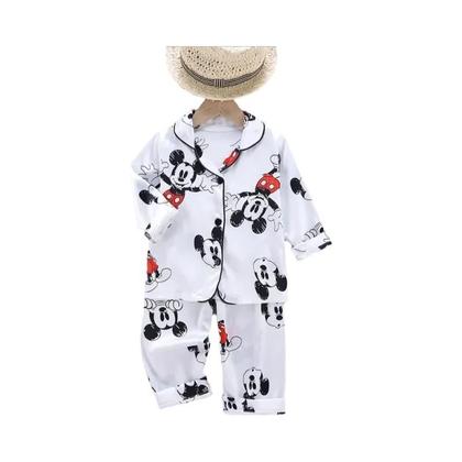 Imagem de Pijama Infantil de Cetim Disney Mickey Mouse - Manga Comprida - 2 Peças (Meninos e Meninas)