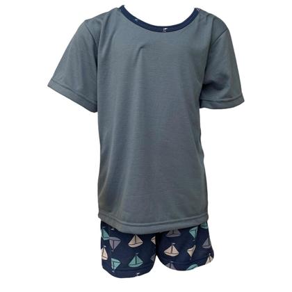 Imagem de Pijama Infantil e Juvenil  Masculino Estampado Cores Azul e Verde