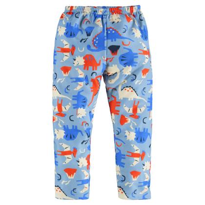 Imagem de Pijama Infantil em Malha Soft Thermo Dinossauros Azul Up Baby