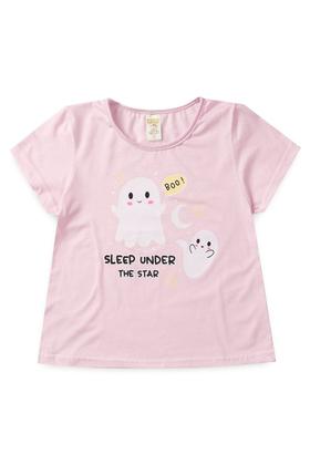 Imagem de Pijama Infantil Feminino Verão Boo - Hey Kids - Rosa Claro