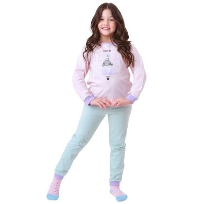 Imagem de Pijama Infantil Inverno com Estampas Interativas, Tecido Macio e Confortável