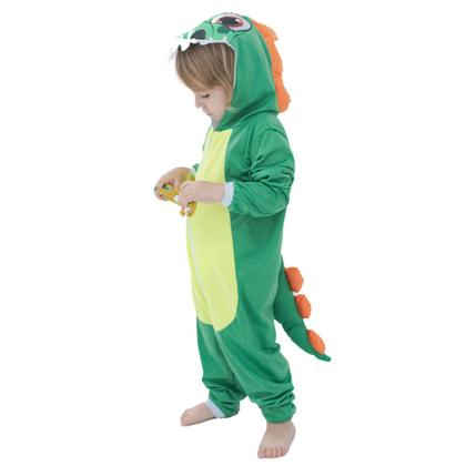 Imagem de Pijama Infantil Macacão Kigurumi Fantasia Dino