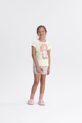 Imagem de Pijama Infantil Menina Camiseta/Short Unicórnio Alakazoo