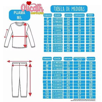 Imagem de Pijama Infantil Menino 100% ALGODÃO com Punho  Leve, Macio e Charmoso