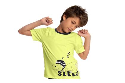 Imagem de Pijama Infantil Menino Camiseta e Bermuda Bons Sonhos