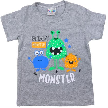Imagem de Pijama Infantil Menino Monstrinhos Conjunto Estampado Verão