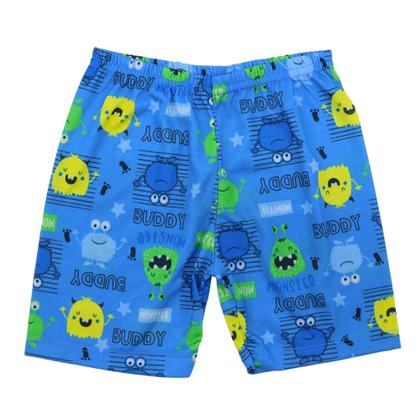 Imagem de Pijama Infantil Menino Monstrinhos Conjunto Estampado Verão