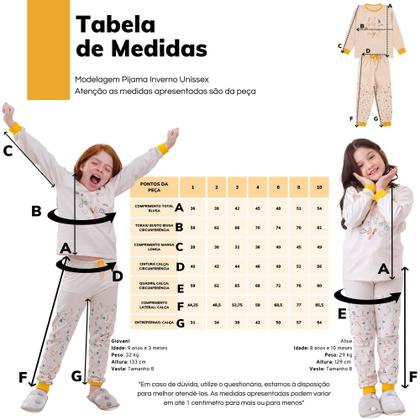 Imagem de Pijama infantil Unissex para Meninos ou Meninas, conjunto de roupas, manga comprida, 100% algodão, 2 peças, tamanho 1 a 10 anos