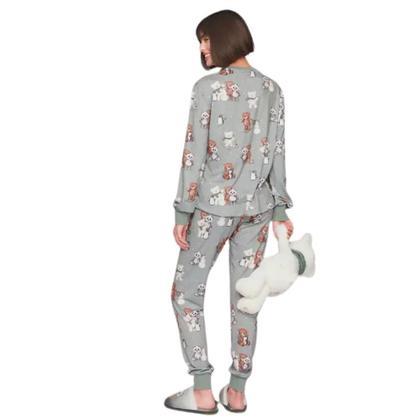 Imagem de Pijama Jogger Lets Snow Malha Sublime Touch