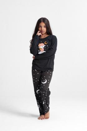 Imagem de Pijama Juvenil Menina Longo 100 Algodão