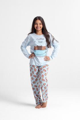 Imagem de Pijama Juvenil Menina Longo 100 Algodão