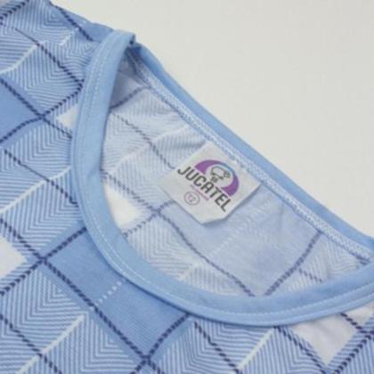 Imagem de Pijama Juvenil Menino 2 Conjunto Regata Sortida Para o Verão - 4 peças