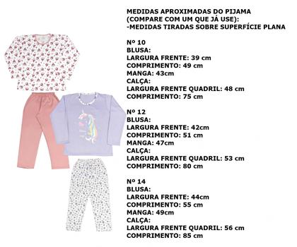 Imagem de PIJAMA JUVENIL MOLETOM FLANELADO VÁRIAS ESTAMPAS Nº 10 AO 16