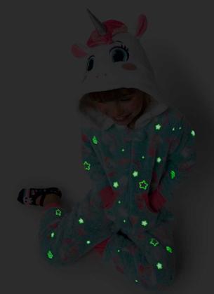 Imagem de Pijama Kigurumi Infantil Feminino Unicórnio Puket 030200631