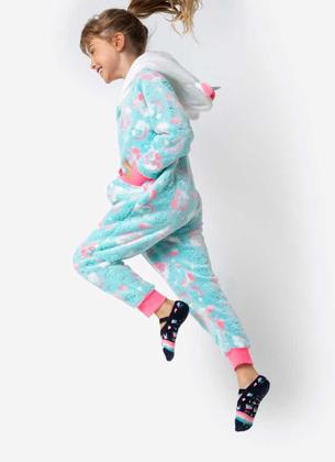 Imagem de Pijama Kigurumi Infantil Feminino Unicórnio Puket 030200631