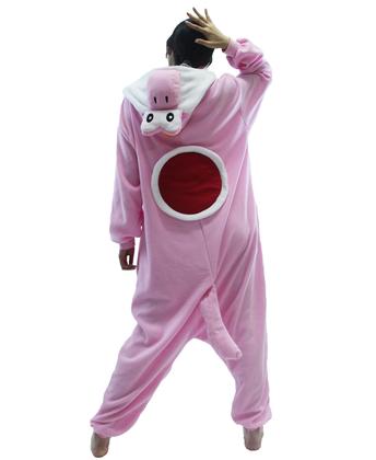 Imagem de Pijama Kigurumi LaKigurumi Pink Yoshi unissex para adultos pequenos