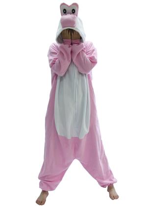 Imagem de Pijama Kigurumi LaKigurumi Pink Yoshi unissex para adultos pequenos