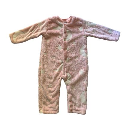 Imagem de Pijama Kyly Lua Fleece Acende No Escuro Rosa