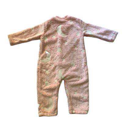 Imagem de Pijama Kyly Lua Fleece Acende No Escuro Rosa