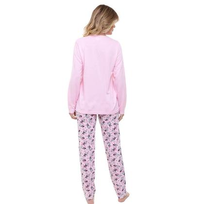 Imagem de Pijama Longo Cachorro Doce Luar 10872 Rosa