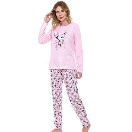 Imagem de Pijama Longo Cachorro Doce Luar 10872 Rosa