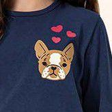 Imagem de Pijama longo fem dog coração lua encantada ref 974