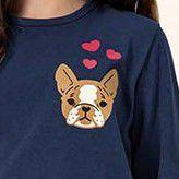 Imagem de Pijama longo fem dog coração lua encantada ref 974