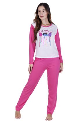 Imagem de Pijama Longo Feminino Adulto Inverno Manga Longa - c8 PIJAMA GABI