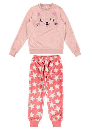 Imagem de Pijama Longo Infantil Menina Rosa Malwee Kids 103817