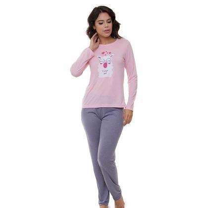 Imagem de Pijama Longo Lhama Doce Luar 5220