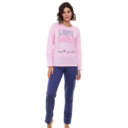 Imagem de Pijama Longo Moletinho Doce Luar 10870 Rosa - Smile