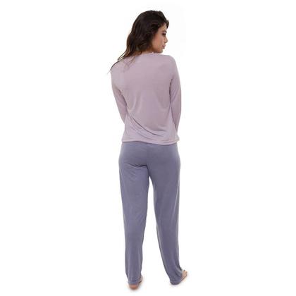 Imagem de Pijama Longo Poliviscose Doce Luar 5220 Bichinhos