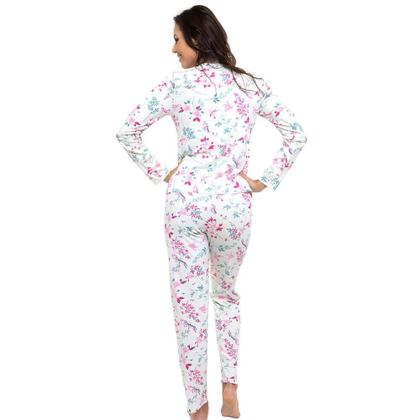 Imagem de Pijama Longo Viscose Doce Luar 5900 Floral