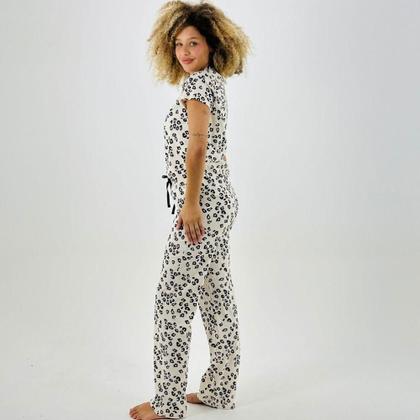 Imagem de Pijama Lua Encantada Americano Manga Curta com Calça Feminino