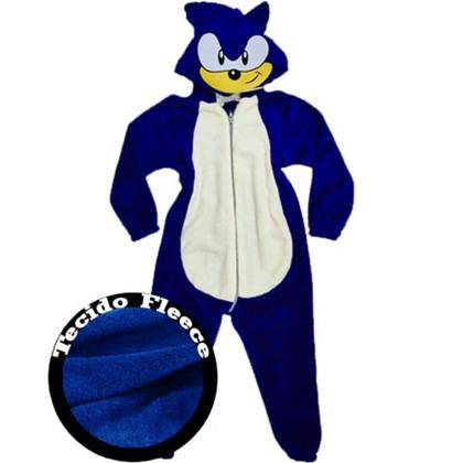 Imagem de Pijama Macacão Infantil Soni c/ Fantasia Soft Fleece Gamer